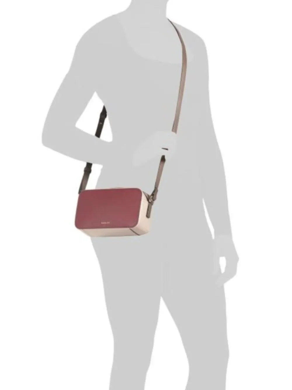 RADLEY LONDON Leather Beech Row Color Blocked Mini Zip Around Crossbody